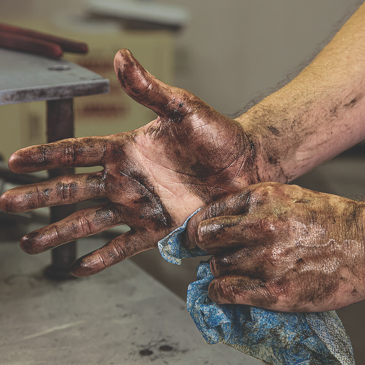 ITW PRO BRANDS SCRUBS® 42230 Hand Cleaner Towels, 1-Ply, 10 x 12, Citrus, Blue/White, 30/Canister