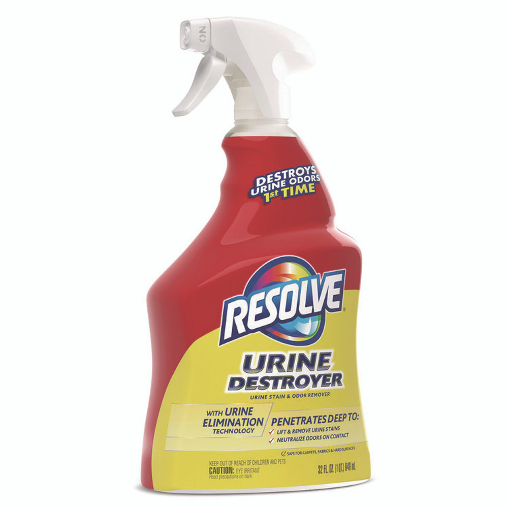 RECKITT BENCKISER RESOLVE® 99487 Urine Destroyer, Citrus, 32 oz Spray Bottle, 6/Carton