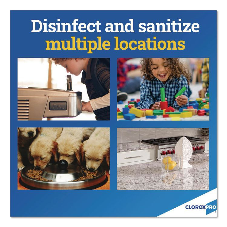 CLOROX SALES CO. 31651 CloroxPro Anywhere Daily Disinfectant and Sanitizer, 128 oz Bottle, 4/Carton