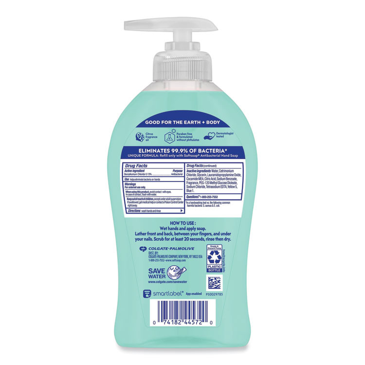COLGATE PALMOLIVE, IPD. Softsoap® 44572EA Antibacterial Hand Soap, Fresh Citrus Scent, 11.25 oz