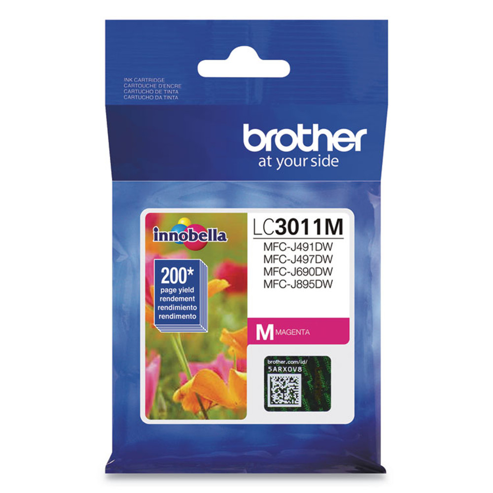 BROTHER INTL. CORP. LC3011M LC3011M Ink, 200 Page-Yield, Magenta