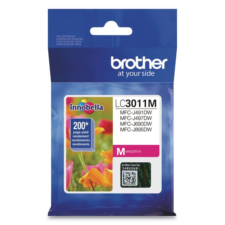 BROTHER INTL. CORP. LC3011M LC3011M Ink, 200 Page-Yield, Magenta