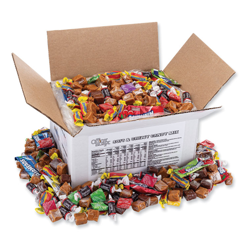 TOOTSIE ROLL INDUSTRIES Office Snax® 00656 Candy Assortments, Soft and Chewy Candy Mix, 5 lb Carton