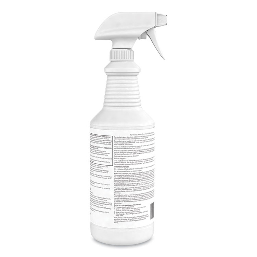 DIVERSEY 100850916 Oxivir 1 RTU Disinfectant Cleaner, 32 oz Spray Bottle, 12/Carton