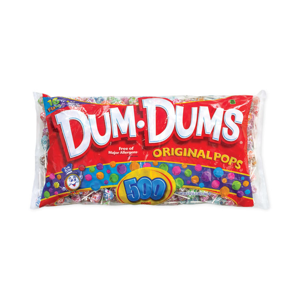 SPANGLER CANDY COMPANY 22000772 Dum-Dum-Pops, 15 Assorted Flavors, 500 Pieces/Bag