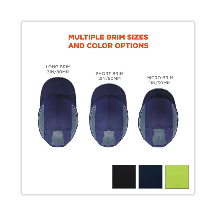 TENACIOUS HOLDINGS, INC. ergodyne® 23335 Skullerz 8950 Bump Cap Hat, Long Brim, Lime