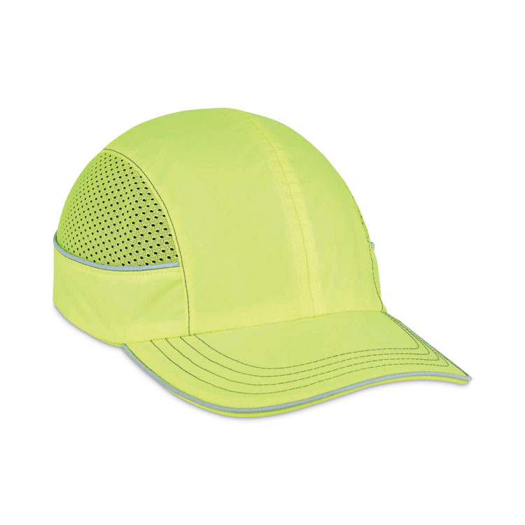TENACIOUS HOLDINGS, INC. ergodyne® 23335 Skullerz 8950 Bump Cap Hat, Long Brim, Lime