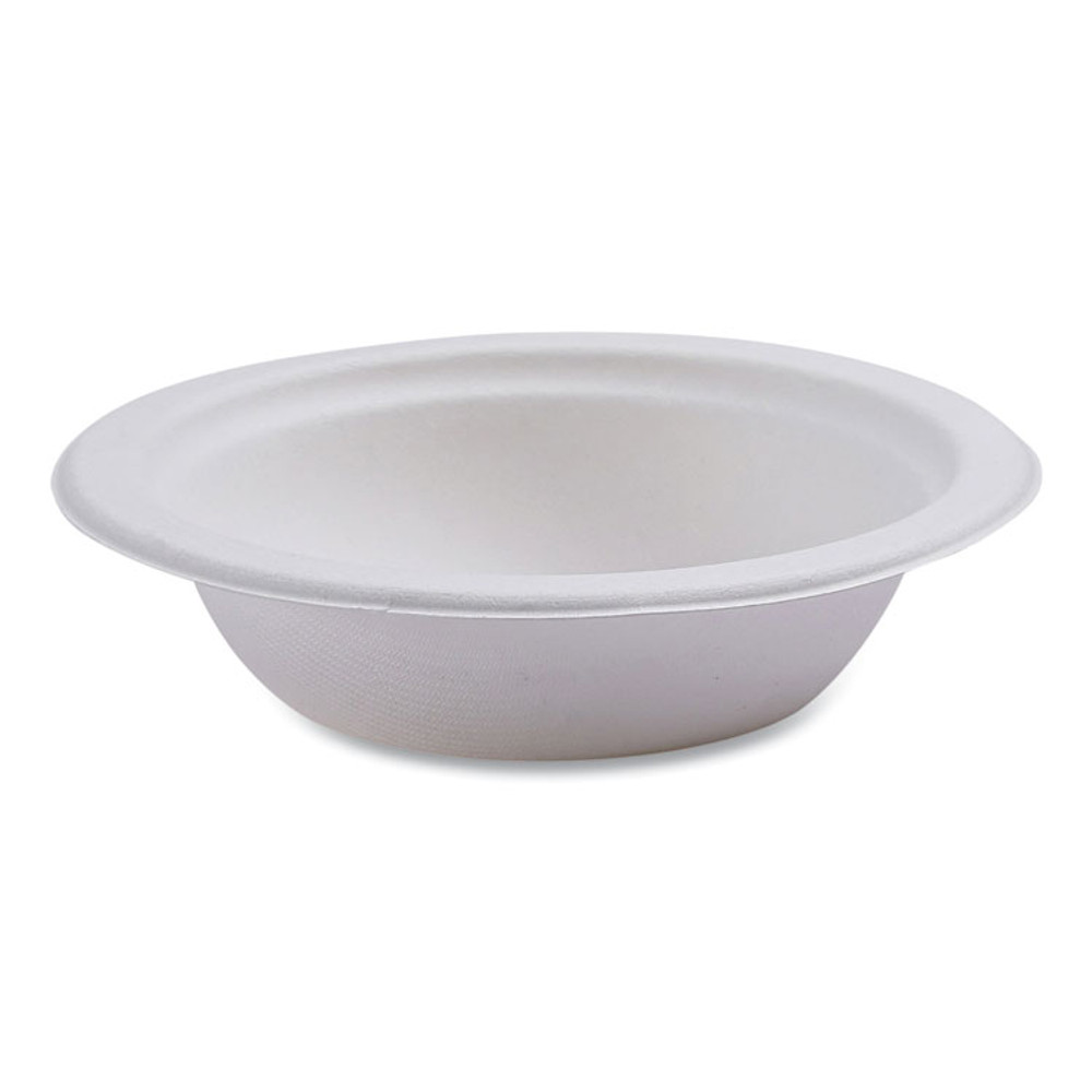 ECO-PRODUCTS,INC. EPBL12NFA Vanguard Renewable and Compostable Sugarcane Bowls, 12 oz, White, 1,000/Carton