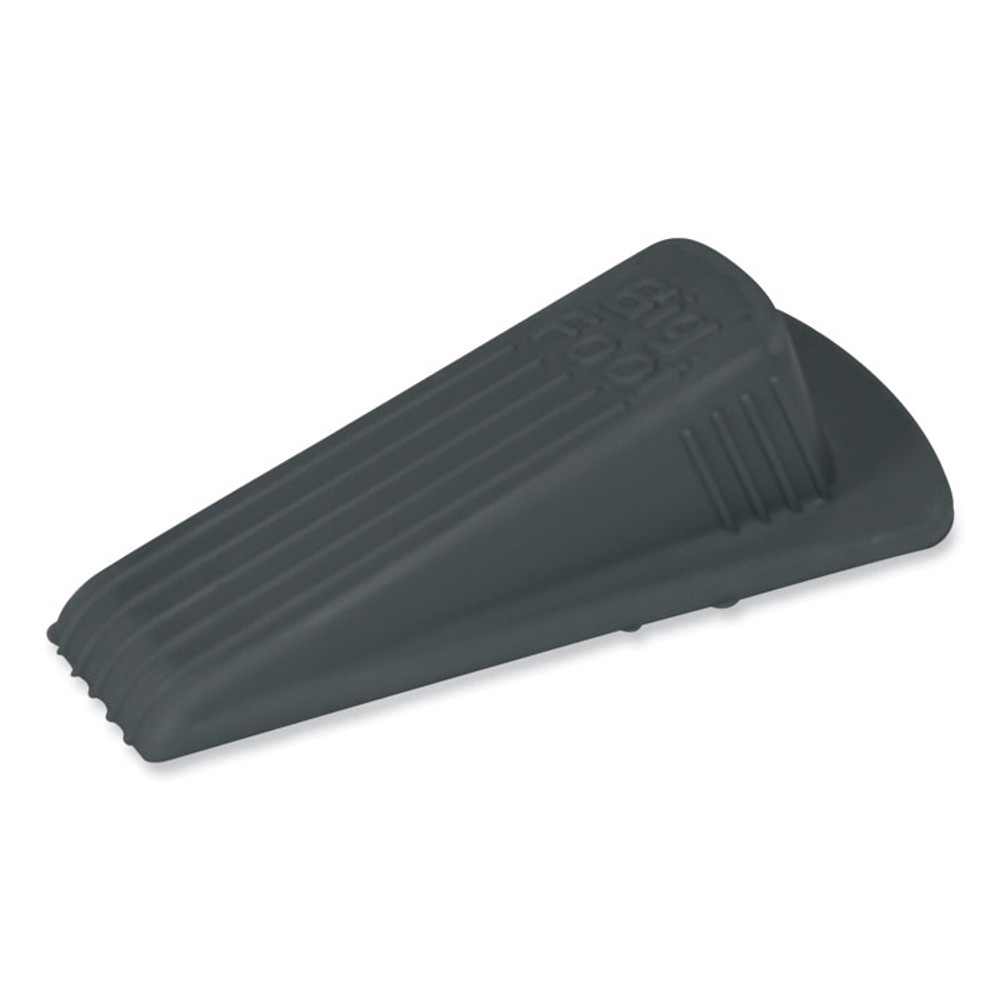 MASTER CASTER COMPANY 00941 Big Foot Doorstop, No Slip Rubber Wedge, 2.25w x 4.75d x 1.25h, Gray