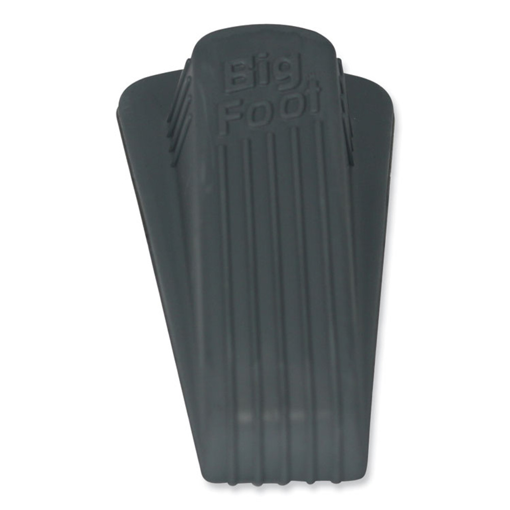 MASTER CASTER COMPANY 00941 Big Foot Doorstop, No Slip Rubber Wedge, 2.25w x 4.75d x 1.25h, Gray