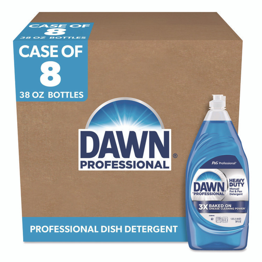 PROCTER & GAMBLE Dawn® Professional 08836 Heavy-Duty Manual Pot/Pan Dish Detergent, Original Scent, 38 oz Bottle, 8/Carton