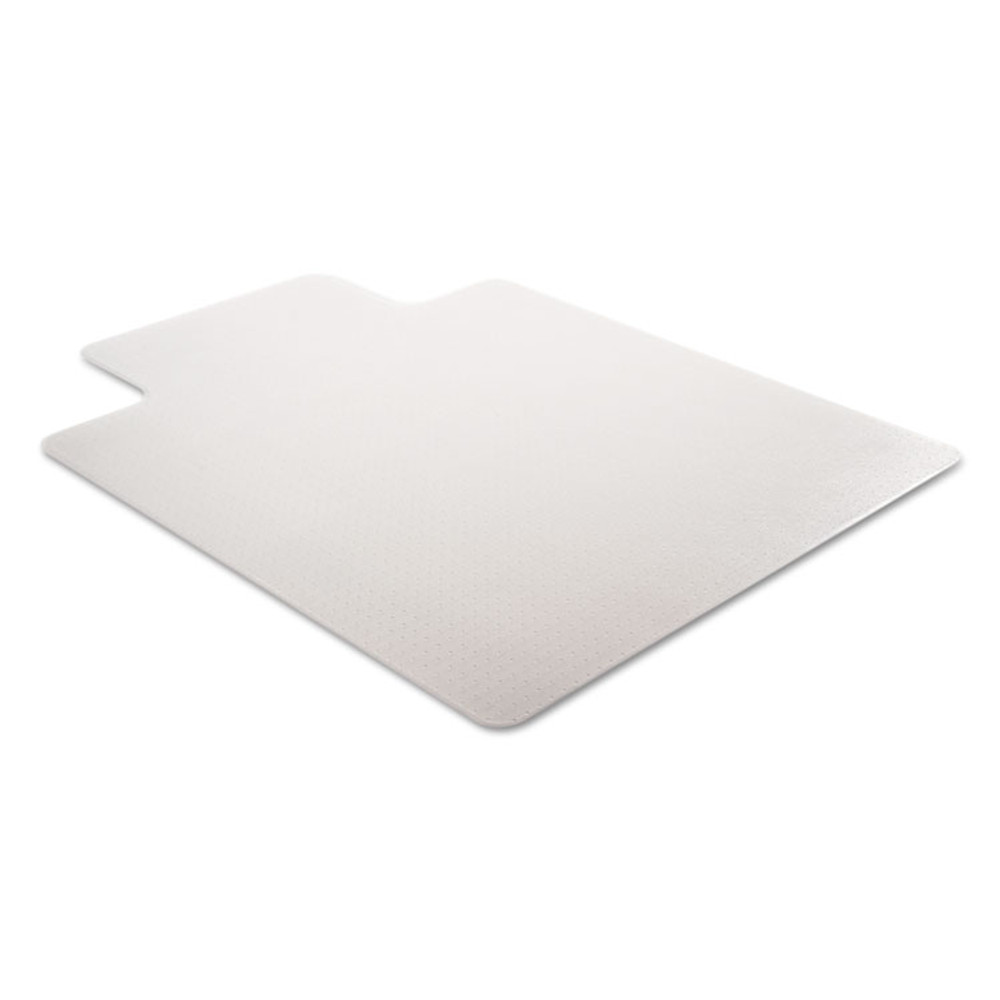 DEFLECTO CORPORATION CM13233 DuraMat Moderate Use Chair Mat for Low Pile Carpet, 45 x 53, Wide Lipped, Clear