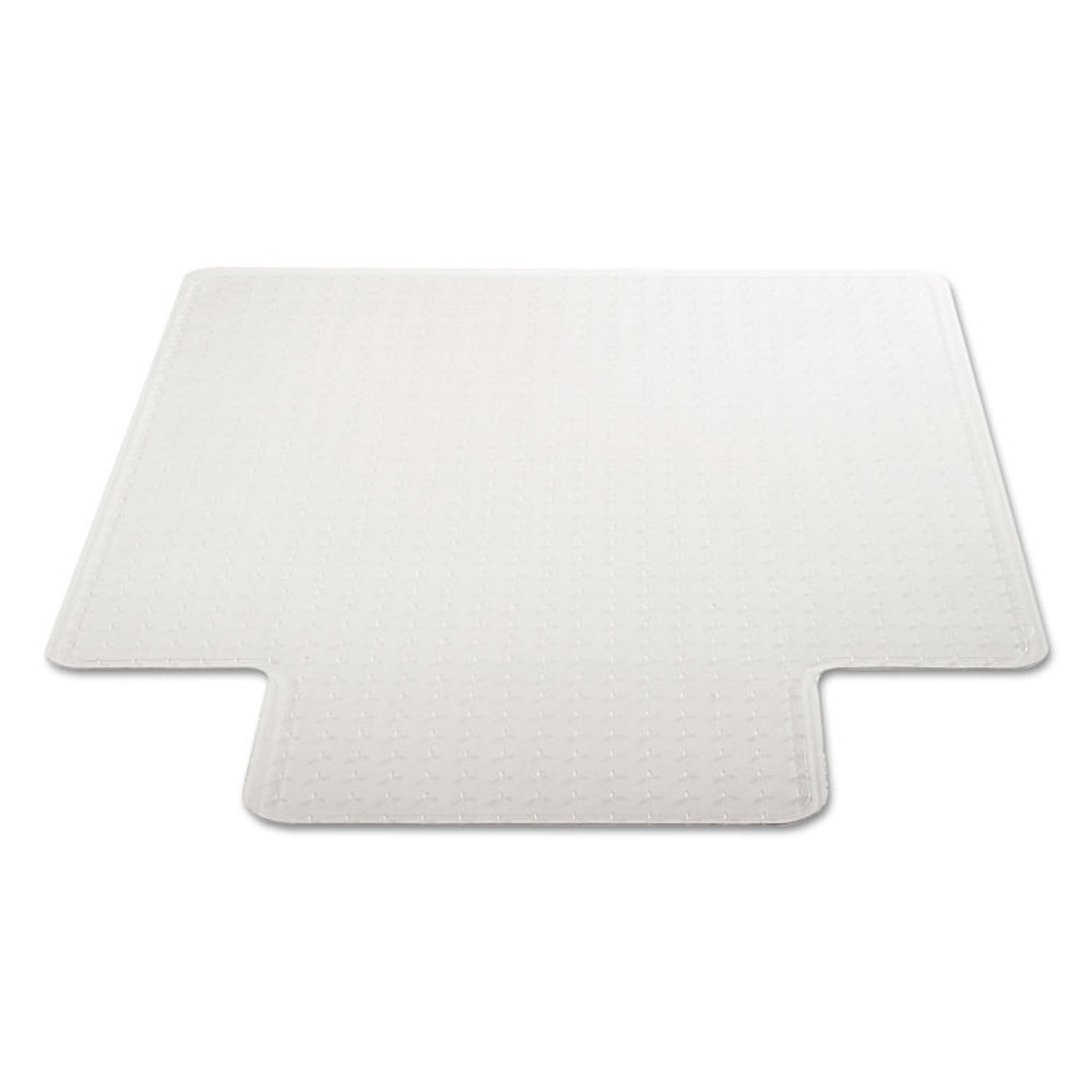 DEFLECTO CORPORATION CM13233 DuraMat Moderate Use Chair Mat for Low Pile Carpet, 45 x 53, Wide Lipped, Clear