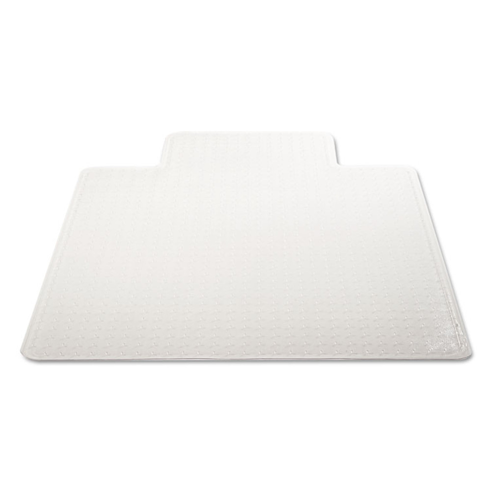 DEFLECTO CORPORATION CM13233 DuraMat Moderate Use Chair Mat for Low Pile Carpet, 45 x 53, Wide Lipped, Clear