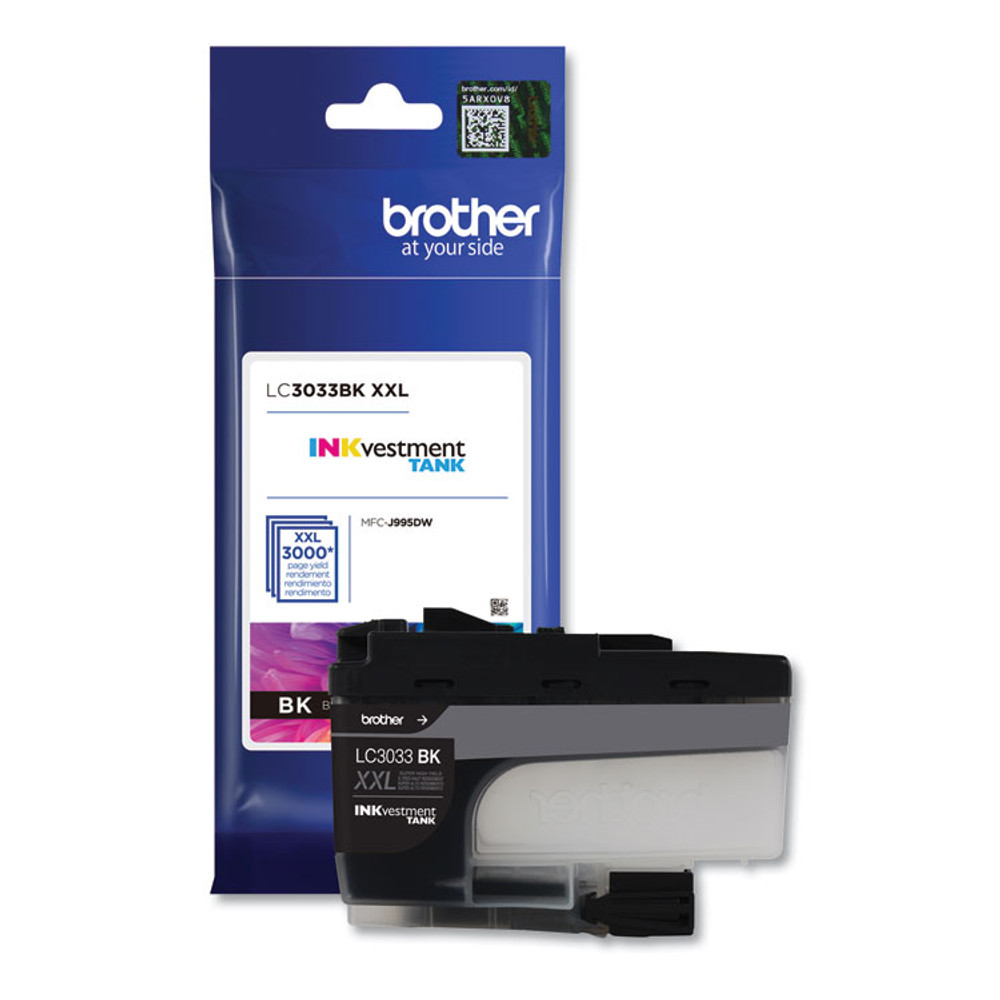 BROTHER INTL. CORP. LC3033BK LC3033BK INKvestment Super High-Yield Ink, 3,000 Page-Yield, Black