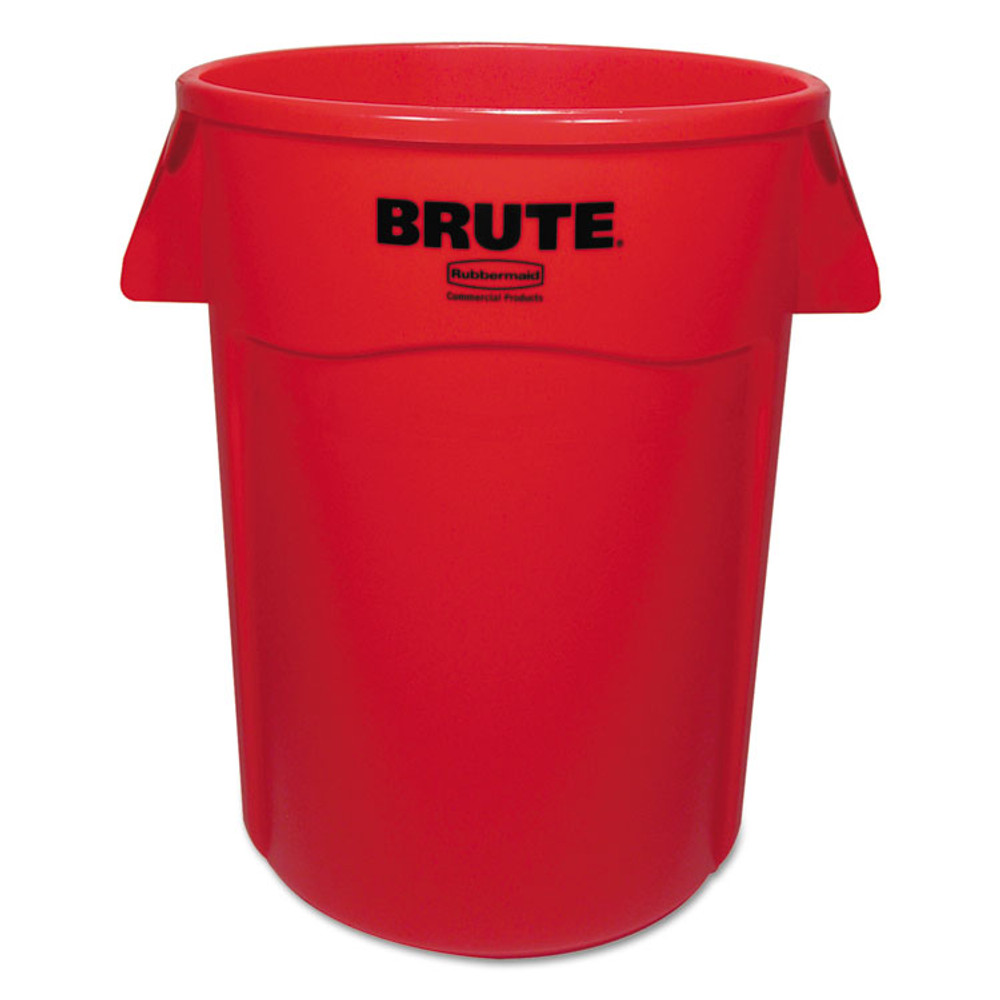 RUBBERMAID COMMERCIAL PROD. 264360REDEA Vented Round Brute Container, 44 gal, Plastic, Red