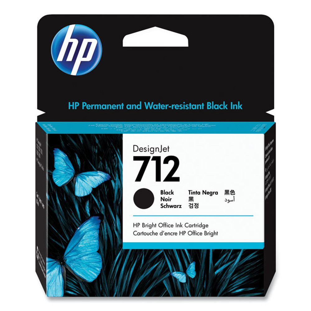 HP INC 3ED71A HP 712, (3ED71A) Black Original Ink Cartridge