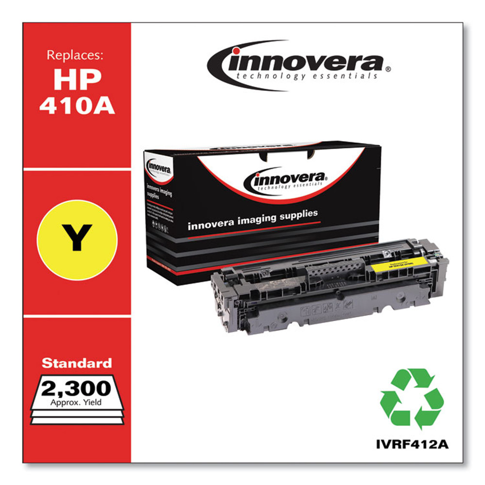 INNOVERA F412A Remanufactured Yellow Toner, Replacement for 410A (CF412A), 2,300 Page-Yield