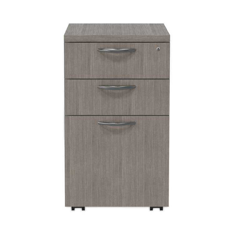 ALERA VA572816GY Alera Valencia Series Mobile Pedestal File, Left/Right, 3-Drawer: Box/Box/File, Legal/Letter, Gray, 15.88 x 20.5 x 28.39