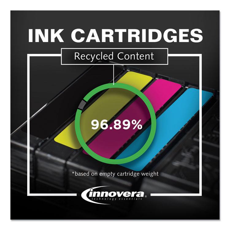 INNOVERA C653AN Remanufactured Black Ink, Replacement for 901 (CC653AN), 200 Page-Yield