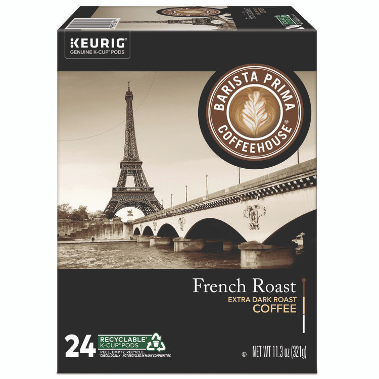 KEURIG DR PEPPER Barista Prima Coffeehouse® 6611 French Roast K-Cups Coffee Pack, 24/Box