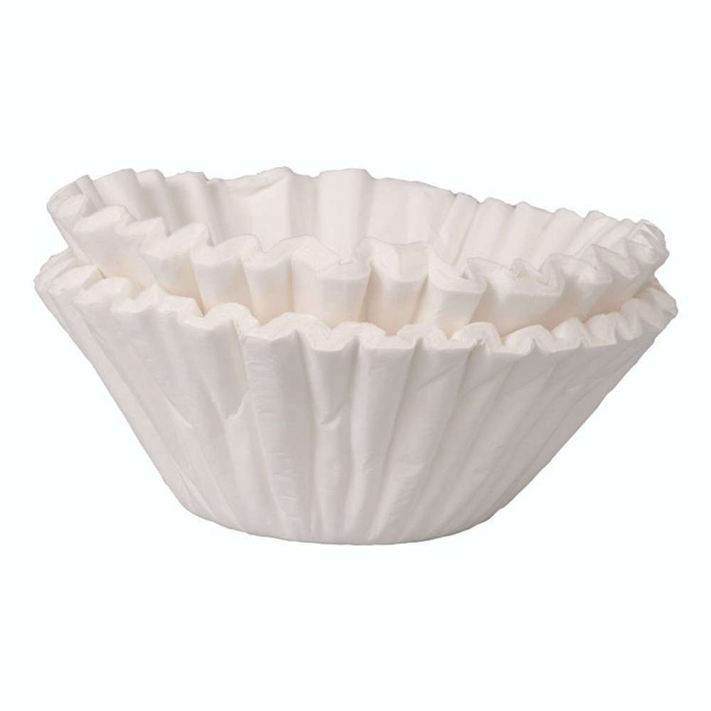 BUNN-O-MATIC 6GAL21X9 Commercial Coffee Filters, 6 gal Urn Style, Flat Bottom, 25/Cluster, 10 Clusters/Pack