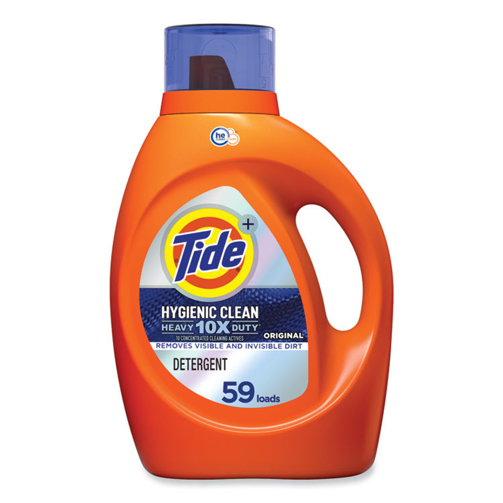 PROCTER & GAMBLE Tide® 00166 Hygienic Clean Heavy 10x Duty HE Liquid Laundry Detergent, Original, 92 oz Bottle