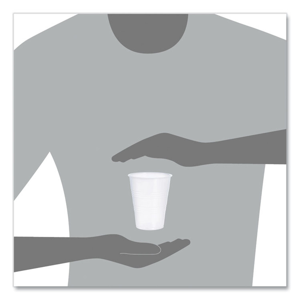 DART Y9CT High-Impact Polystyrene Cold Cups, 9 oz, Plastic, Translucent, 100/Sleeve, 25 Sleeves/Carton