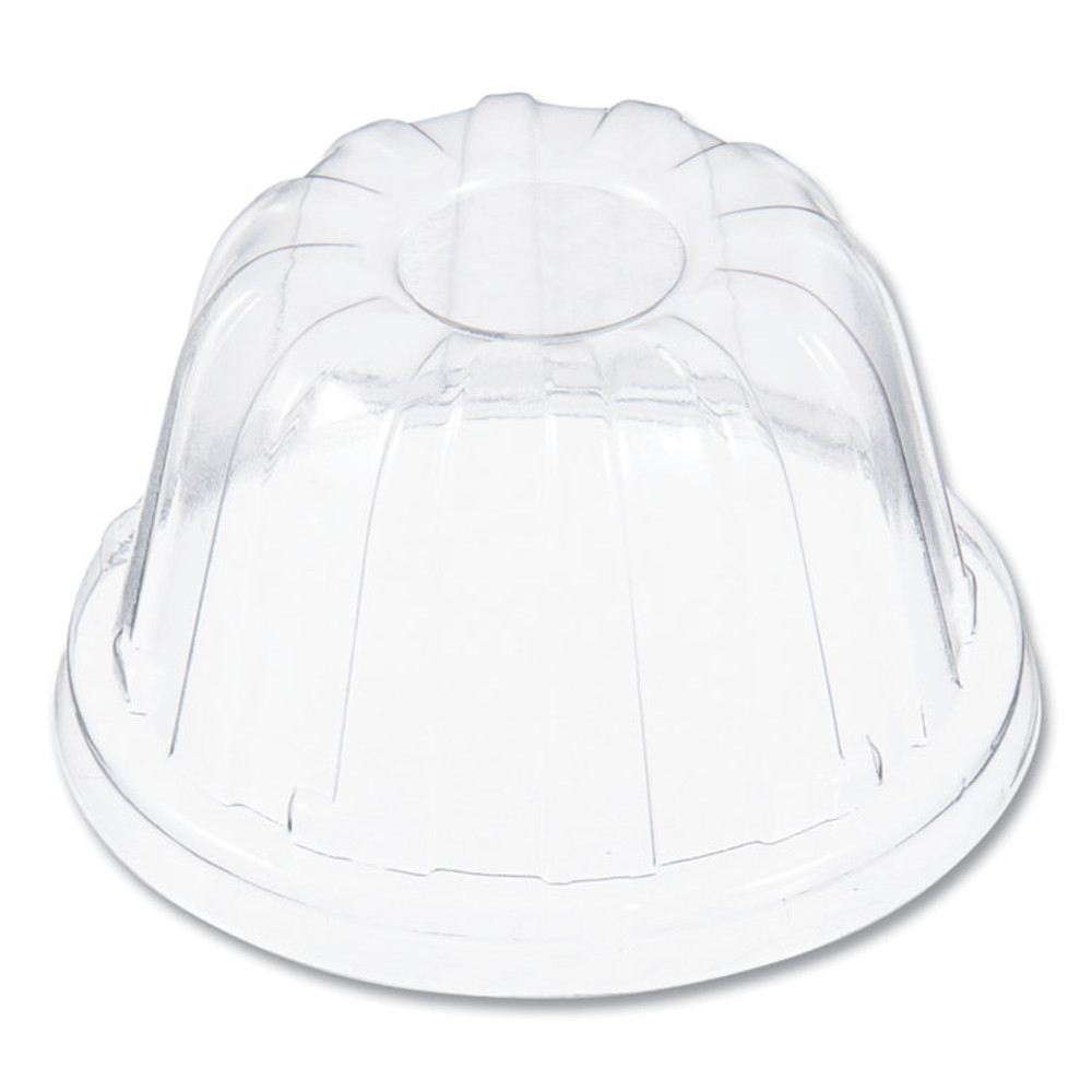 DART 12HDLC D-T Sundae/Cold Cup Lids, Fits 6 oz/8 oz/12 oz Cold Cups, Plastic, Clear, 50/Pack, 20 Packs/Carton