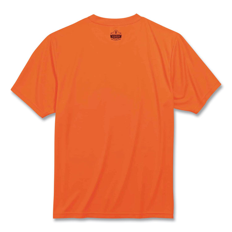 TENACIOUS HOLDINGS, INC. ergodyne® 21569 GloWear 8089 Non-Certified Hi-Vis T-Shirt, Polyester, 5X-Large, Orange