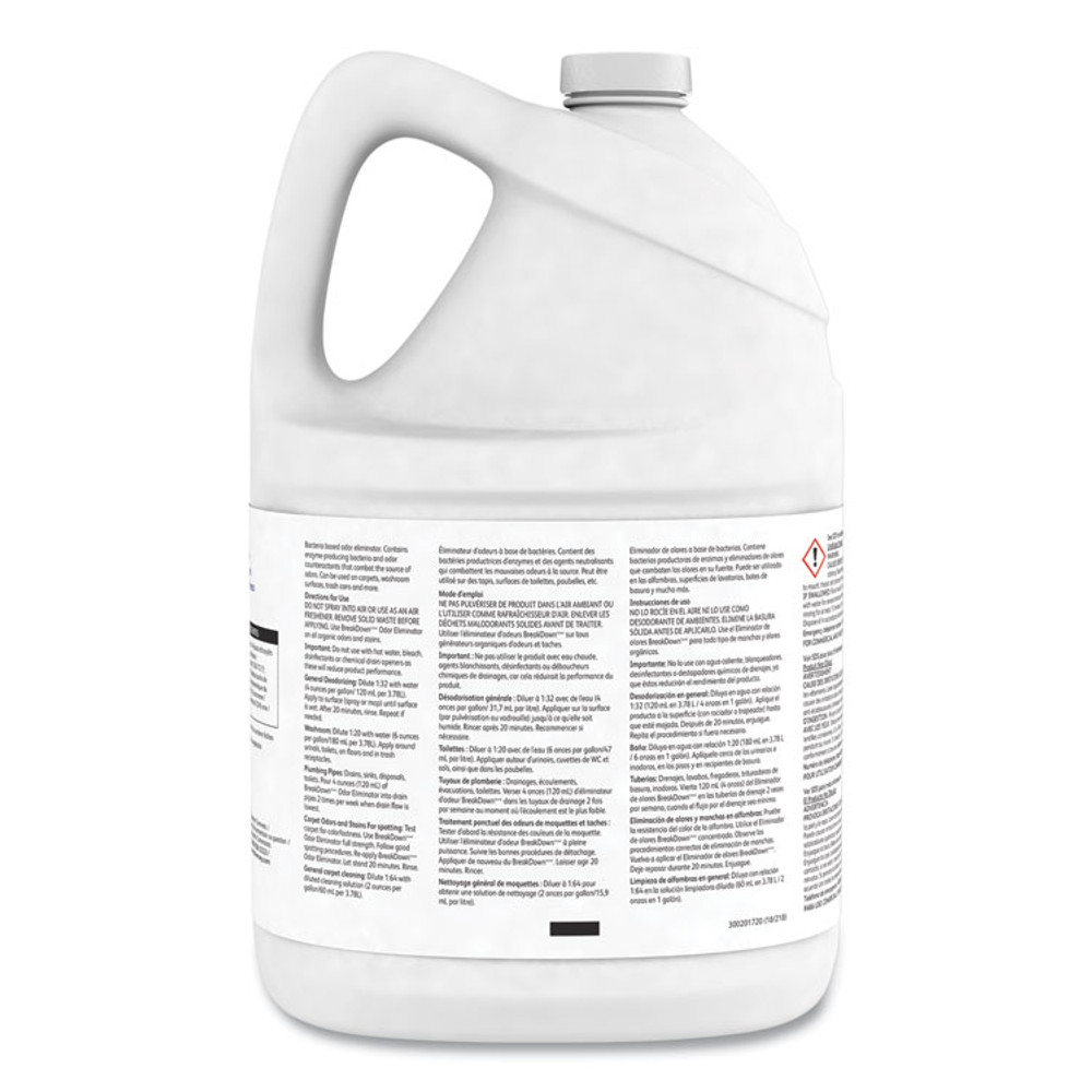DIVERSEY 94355110 Breakdown Odor Eliminator, Cherry Almond Scent, Liquid, 1 gal Bottle, 4/Carton