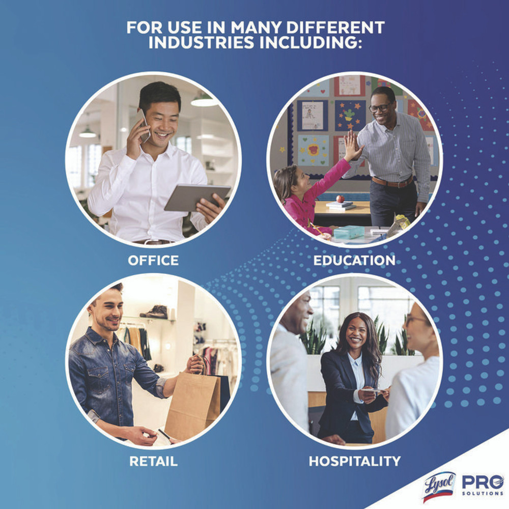 RECKITT BENCKISER LYSOL® Brand 77182CT Disinfecting Wipes, 1 Ply, 7 x 7.25, Lemon and Lime Blossom, White, 80 Wipes/Canister, 6 Canisters/Carton