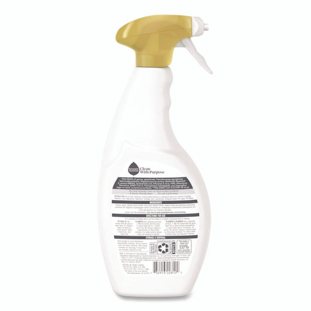 SEVENTH GENERATION 22810EA Botanical Disinfecting Multi-Surface Cleaner, 26 oz Spray Bottle