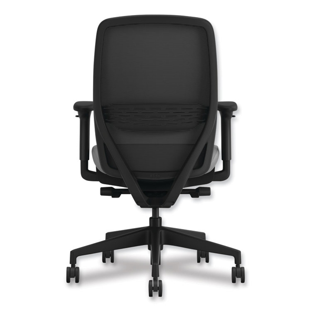 HON COMPANY NR12SAMC22BT Nucleus Series Recharge Task Chair, 16.63 to 21.13 Seat Height, Frost Seat, Black Back, Black Base