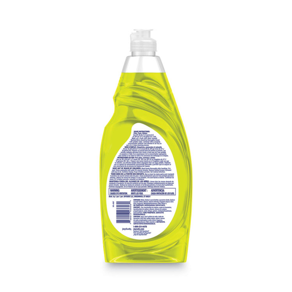 JOYSUDS, LLC. 43606CT Dishwashing Liquid, Lemon Scent, 38 oz Bottle, 8/Carton