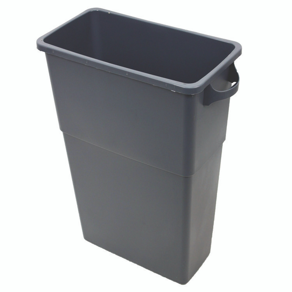 IMPACT PRODUCTS, LLC 7023-3 Thin Bin Containers, 23 gal, Polyethylene, Gray