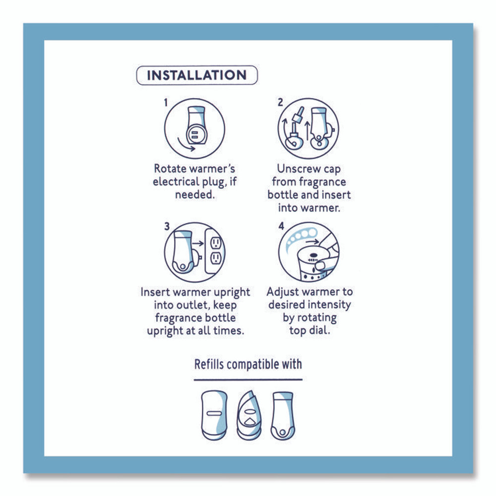SC JOHNSON Glade® 322829 Plugins Scented Oil Refill, Clean Linen, 0.67 oz, 5/Pack