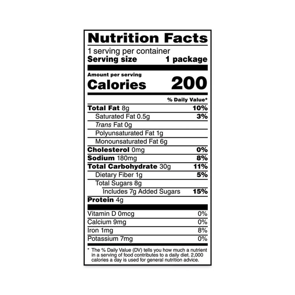 FRITO-LAY, INC. Stacy's® 20900651 Pita Chips, 1.5 oz Bag, Cinnamon Sugar, 24/Carton