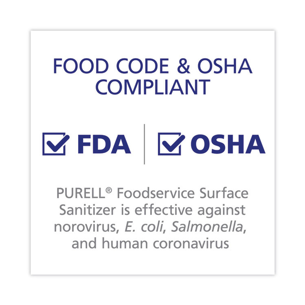 GO-JO INDUSTRIES PURELL® 334106CT Foodservice Surface Sanitizer, Fragrance Free, 32 oz Capped Bottle with Spray Trigger Included in Carton, 6/Carton