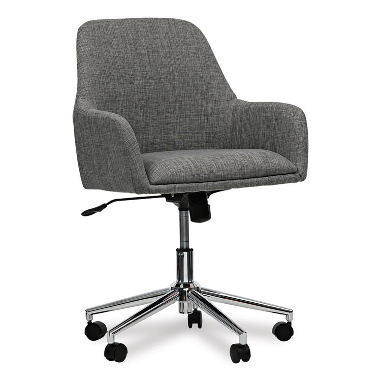 ALERA Workspace by WS4241 Mid-Century Task Chair, Supports Up to 275 lb, 18.9" to 22.24" Seat Height, Gray Seat, Gray Back