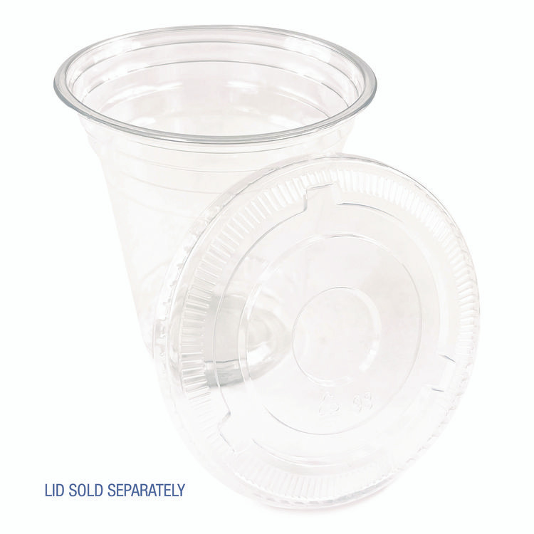 BOARDWALK PET12S Clear Plastic PET Cups, Squat, 12 oz, 1,000/Carton