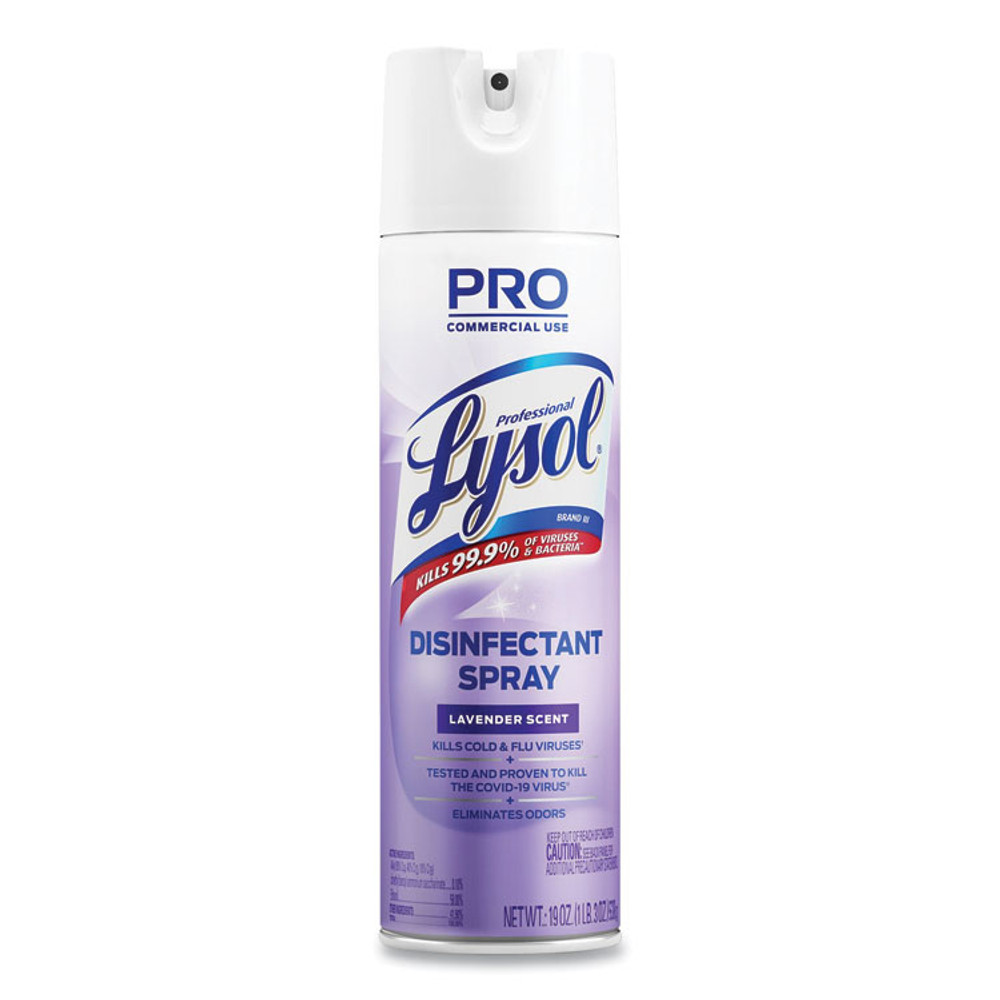 RECKITT BENCKISER Professional LYSOL® Brand 89097CT Disinfectant Spray, Lavender, 19 oz Aerosol Spray, 12/Carton