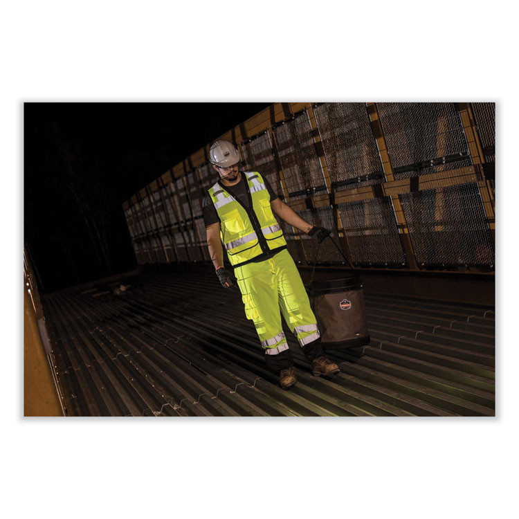 TENACIOUS HOLDINGS, INC. ergodyne® 14935 Arsenal 5935 Extra-Large Web Handle Canvas Hoist Bucket, 150 lb, Gray