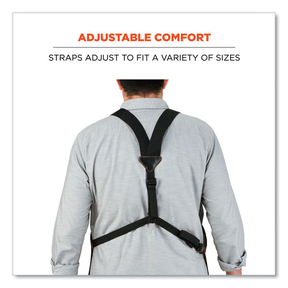 TENACIOUS HOLDINGS, INC. ergodyne® 13696 Arsenal 5705 Extended Length Canvas Tool Apron, 13 Compartments, 25.5 x 34, Canvas, Gray