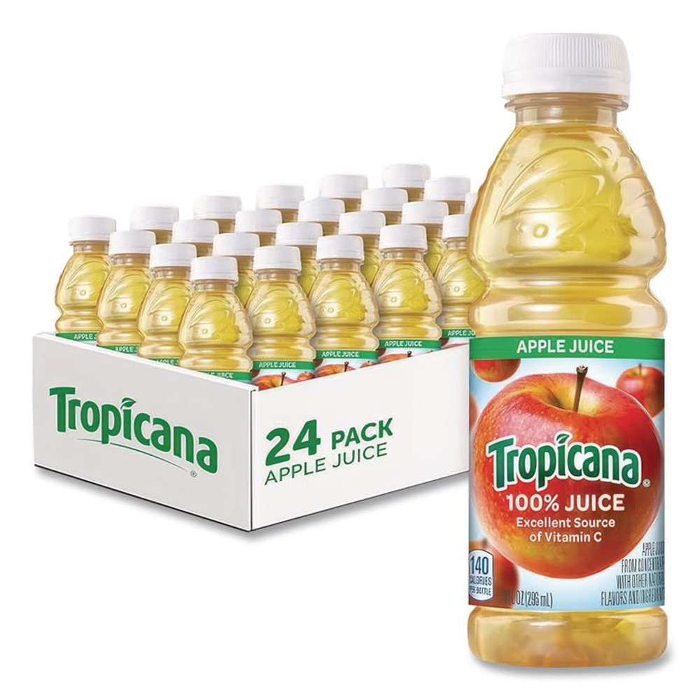 PEPSICO Tropicana® 57178 100% Juice, Apple, 10oz Bottle, 24/Carton