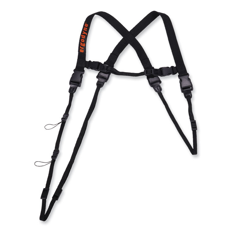 TENACIOUS HOLDINGS, INC. ergodyne® 19164 Squids 3132 Barcode Scanner Lanyard Harness, Large: 20" Arm Strap, 43" Long Lanyard Strap, Black
