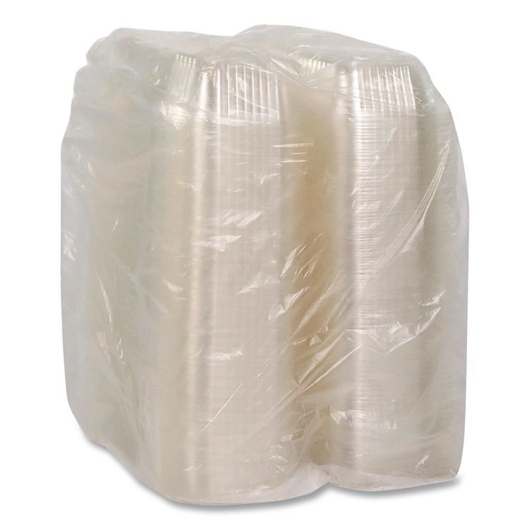 PACTIV EVERGREEN CORPORATION YCI81049 ClearView SmartLock Hinged Lid Container, Hoagie Container, 27 oz, 9.3 x 4.5 x 3, Clear, Plastic, 250/Carton