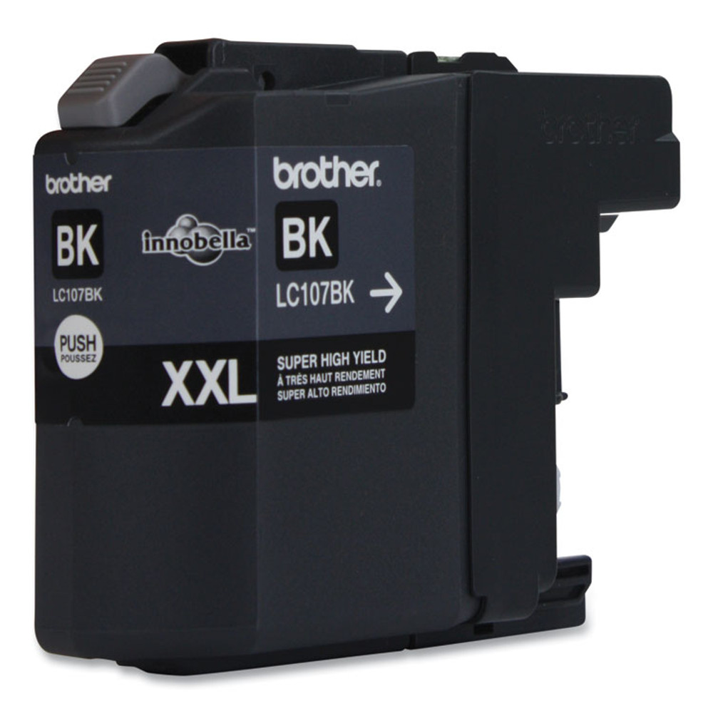 BROTHER INTL. CORP. LC107BK LC107BK Innobella Super High-Yield Ink, 1,200 Page-Yield, Black