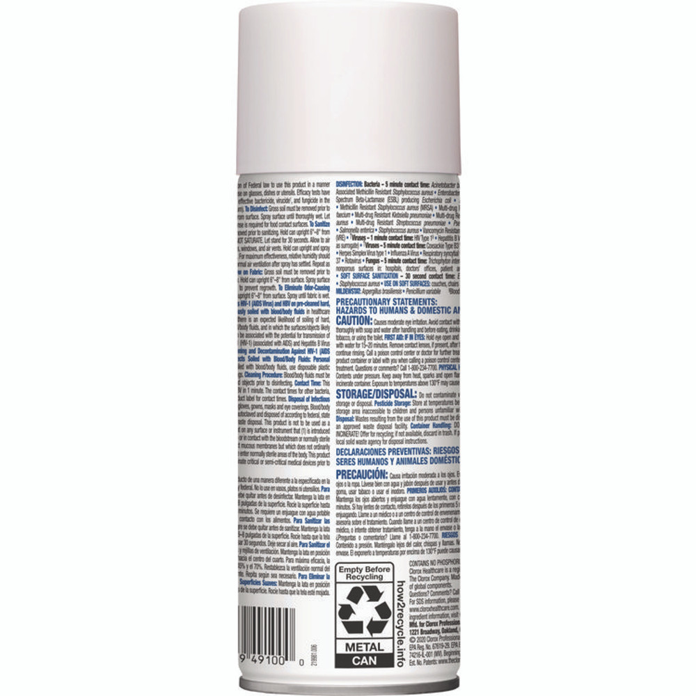 CLOROX SALES CO. Healthcare® 49100 Citrace Hospital Disinfectant and Sanitizer, Citrus, 14 oz Aerosol Spray, 12/Carton