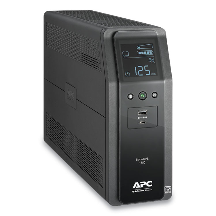 AMERICAN POWER CONVERSION APC® BN1350M2 BN1350M2 Back-UPS PRO BN Series Battery Backup System, 10 Outlets, 1,350 VA, 1,080 J